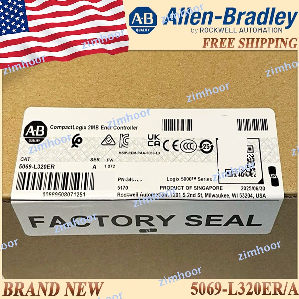 Brand New AB 5069-L320ER/A CompactLogix Controller Free Ship US 5069L320ER ser A