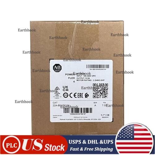 Factory Sealed Allen-Bradley 22A-B012N104 /A Powerflex 4 AC Drive US Free Tax