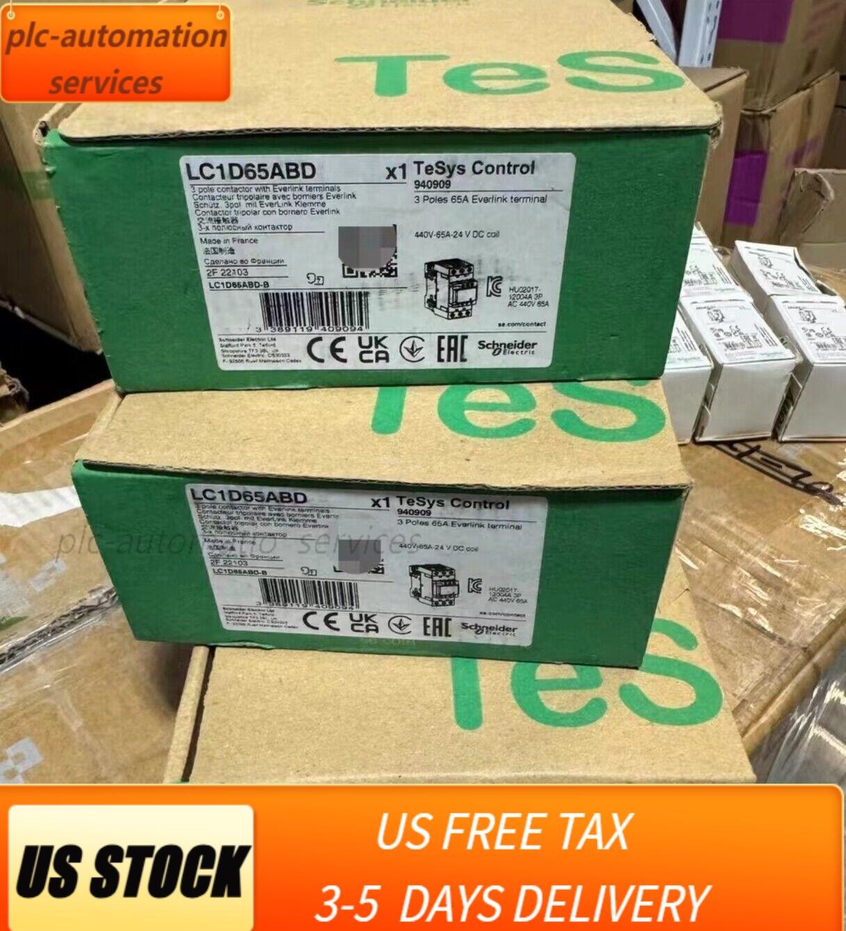 1pcs Schneider LC1D65ABD 24VDC contactor 3Poles 65A US Free TAX