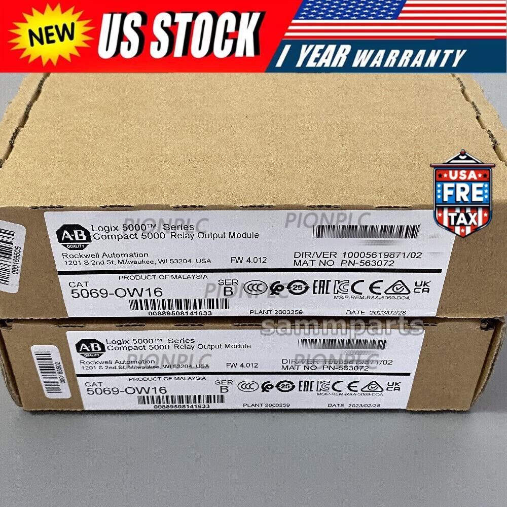2023 New Factory Sealed AB 5069-OW16 SER B Compact 5000 Relay Output Module US