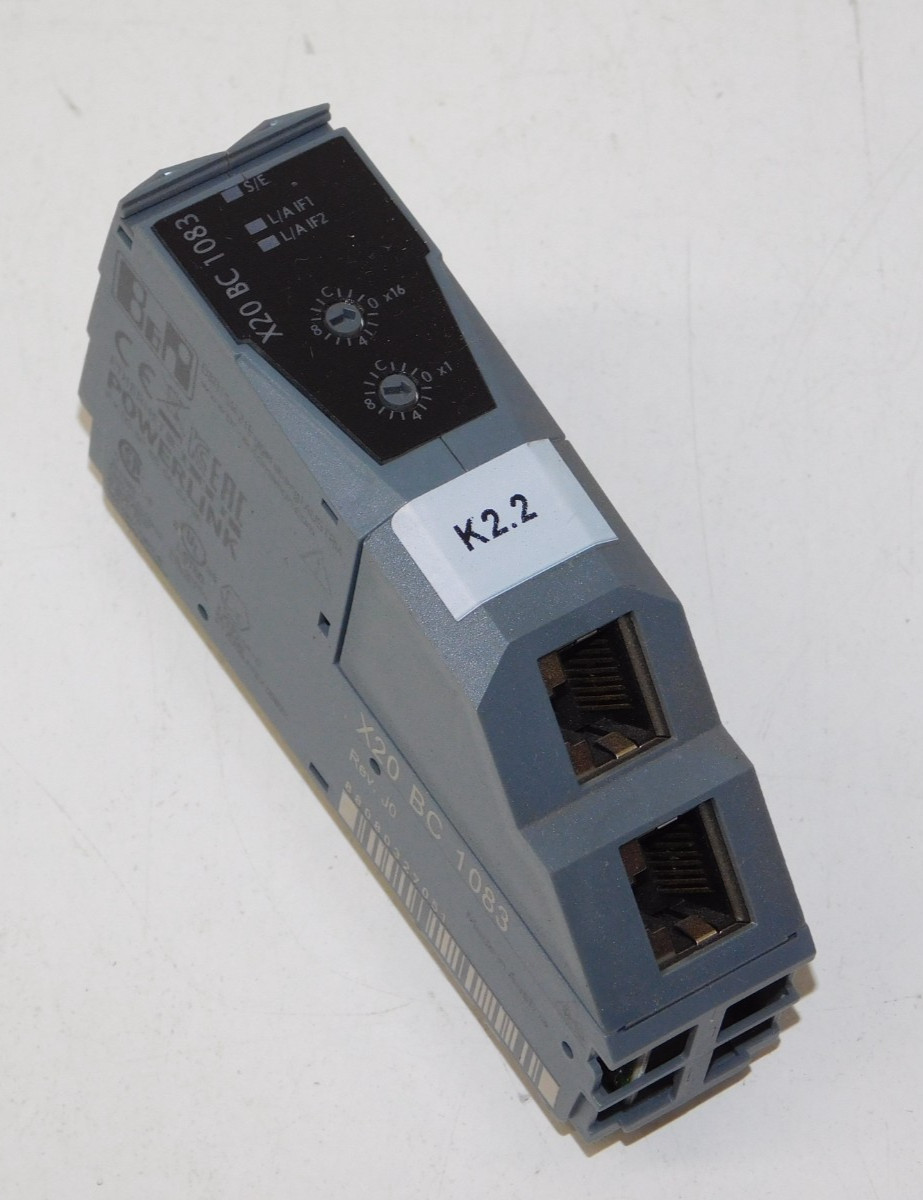 B&R Automation X20BC1083 X20 System Ethernet Powerlink Bus Controller Module