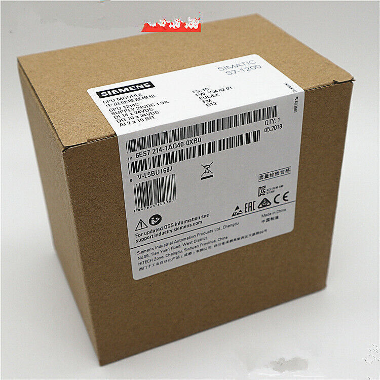 NEW SIEMENS 6ES7214-1AG40-0XB0 S7-1200 CPU MODULE 6ES7 214-1AG40-0XB0 Free Ship