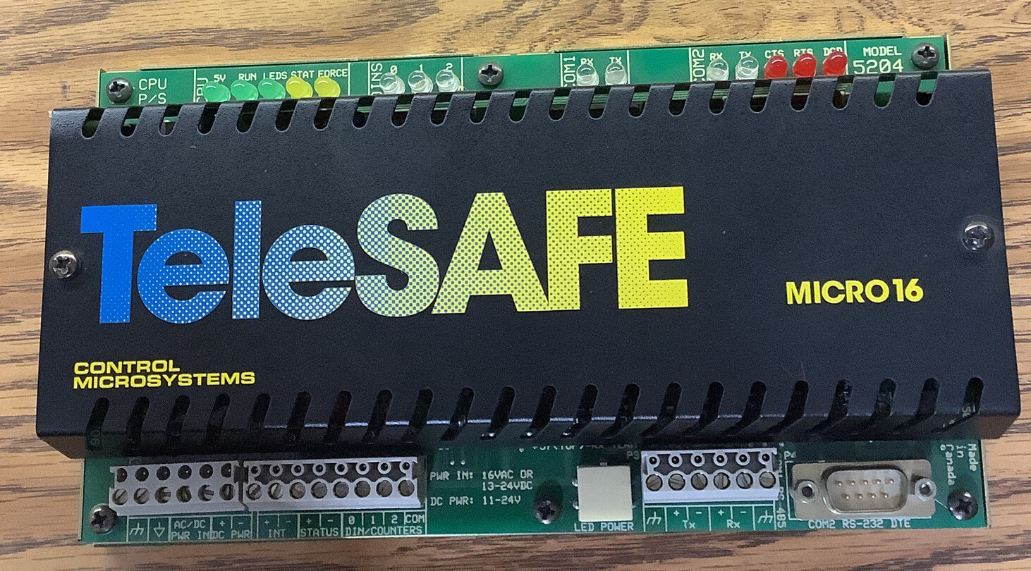 Control Microsystems TeleSAFE 297173 Micro 16 Model 5204 Controller