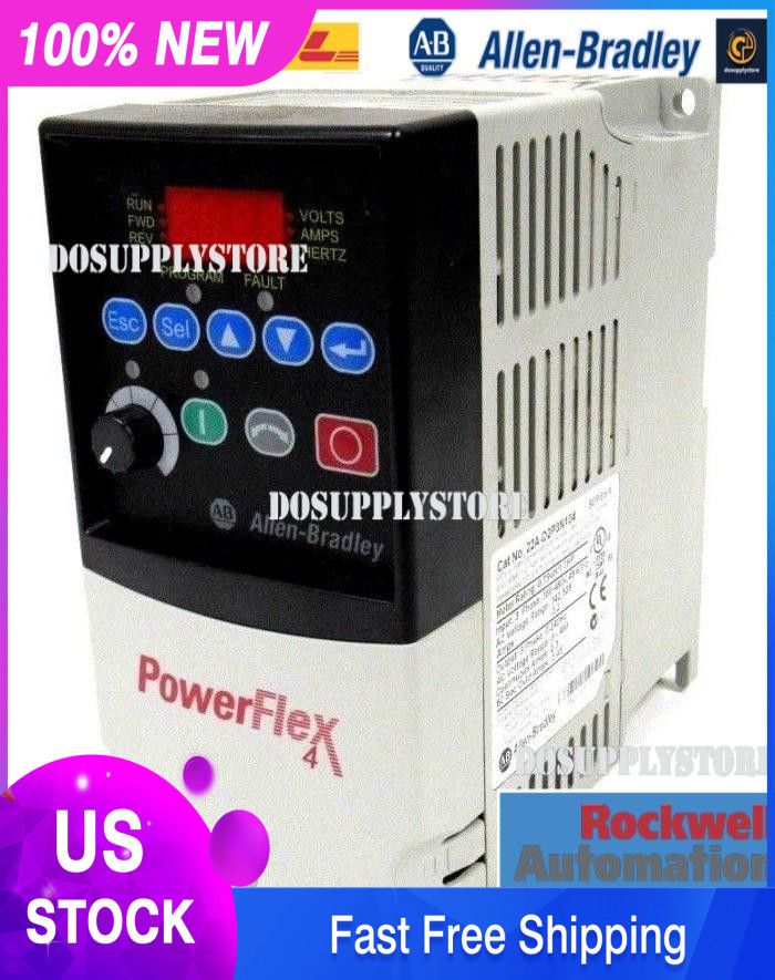 22AD2P3N104 Allen-Bradley 22A-D2P3N104 /A 4 0.75 kW 1 HP AC Drive PLC ！ AB
