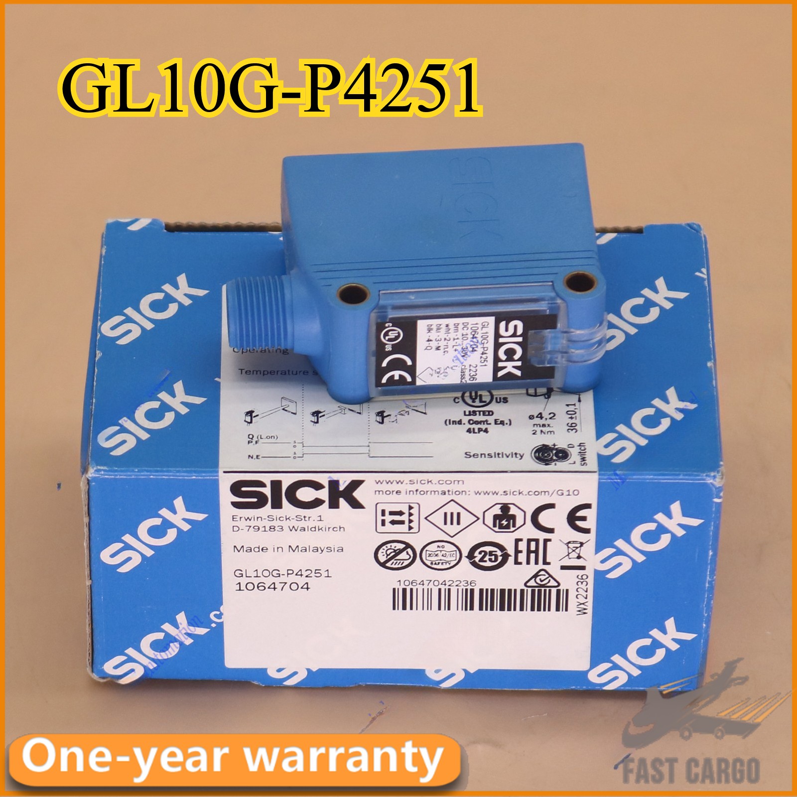 1pcs new for Sick GL10G-P4251 1064704 photoelectric sensor Fast Shipping