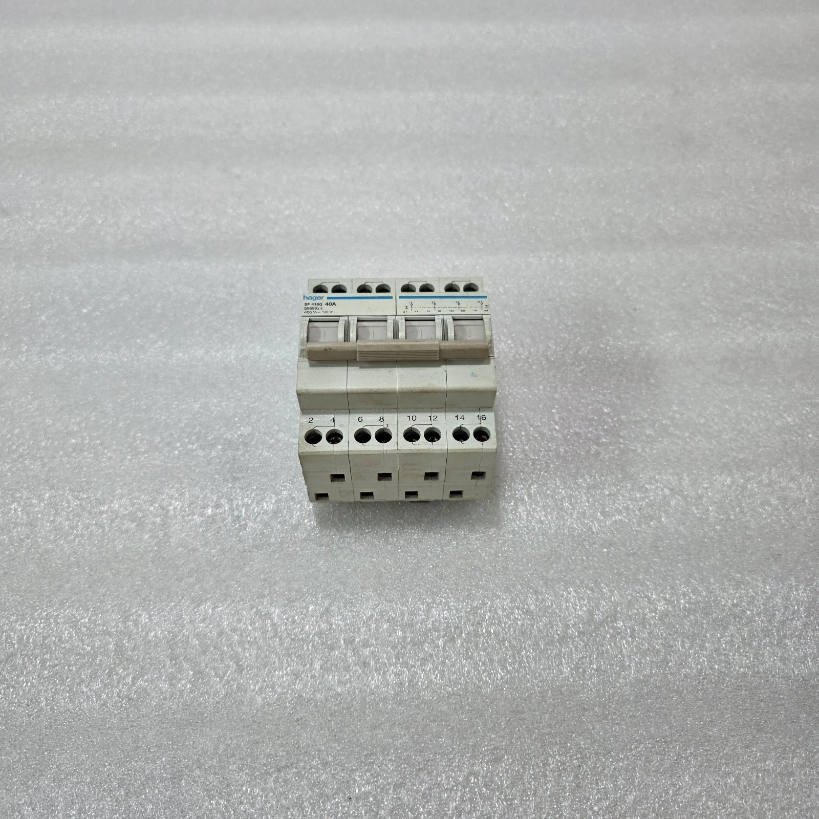 HAGER SF419G 40A 4 POLE SWITCH DISCONNECTOR ISOLATOR 400V