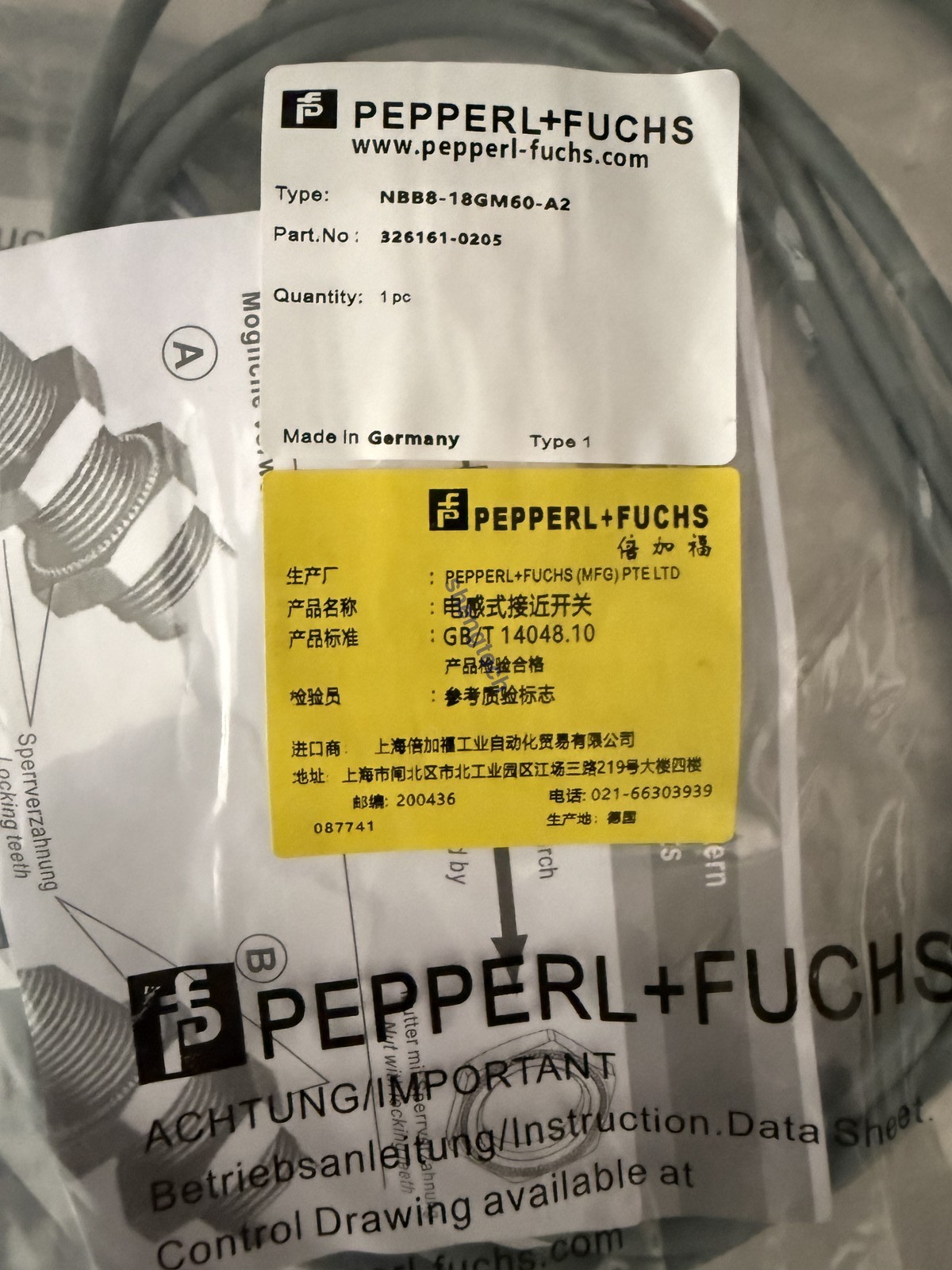 1 PCS NEW For Pepperl+Fuchs NBB8-18GM60-A2 Sensor free shipping