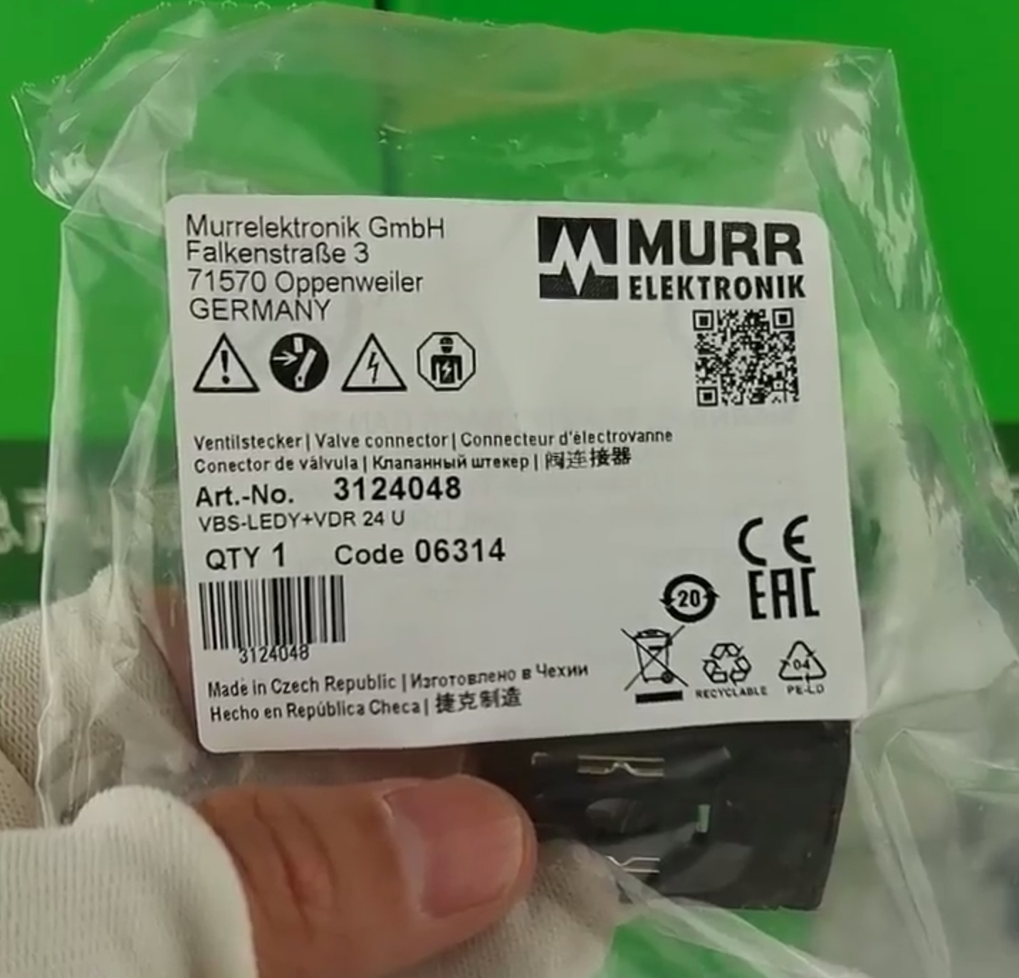 1PC New FIT FOR Murr 3124048 24V Interference Suppressor