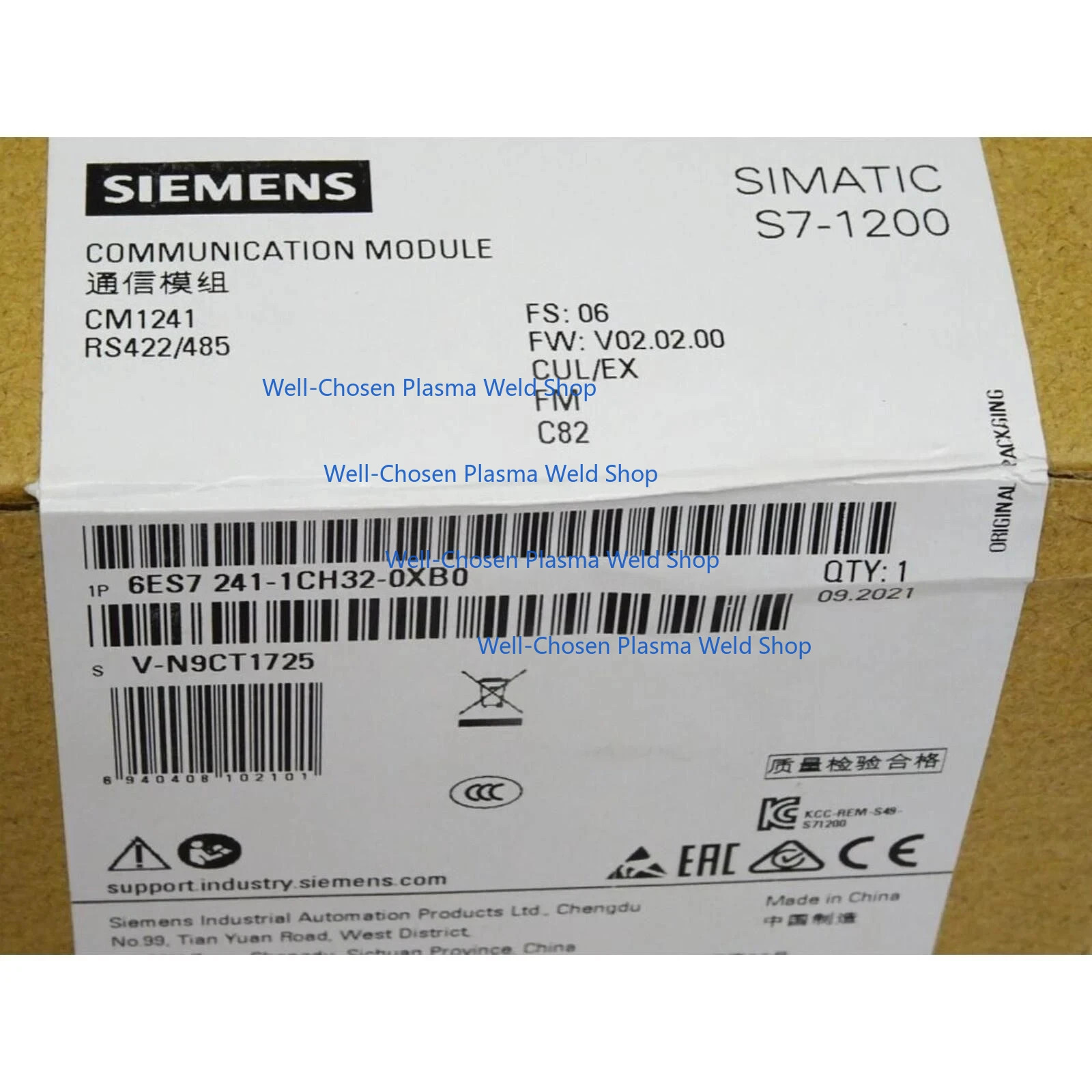 New Sealed Siemens 6ES7241-1CH32-0XB0 6ES7 241-1CH32-0XB0