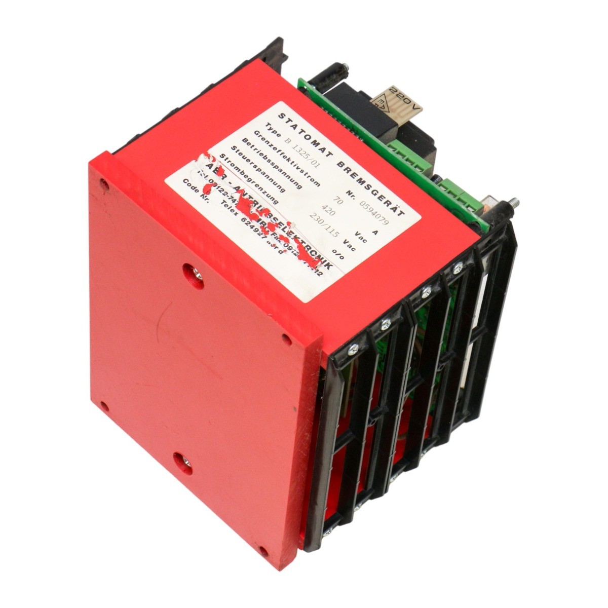 ABR B1325/01, Statomat Brake device, B1325/01, B1325/01, Not Applicable Used …