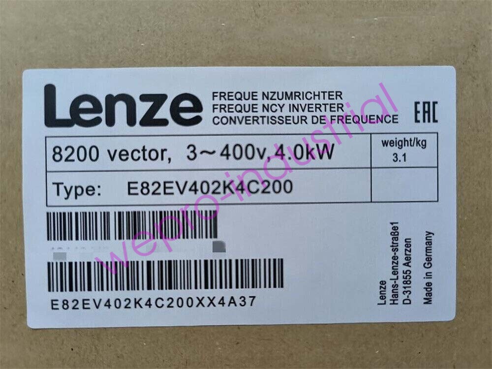 E82EV402_4C200 NEW LENZE E82EV402K4C200 Inverter 8200 Vector 4.0kW