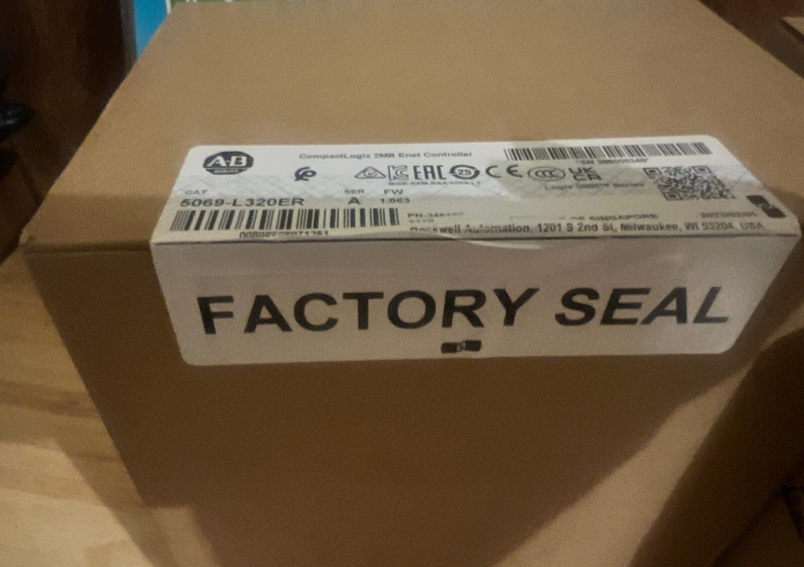 New 2023 Surplus Sealed Allen Bradley 5069-L320ER /A CompactLogix5000 USA SELLER