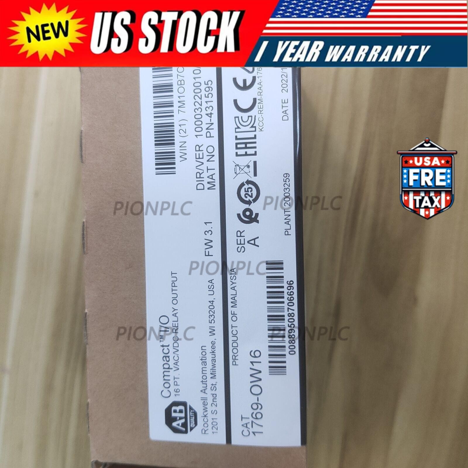 New Sealed Allen-Bradley 1769-OW16 CompactLogix Relay Output Module US Free Tax