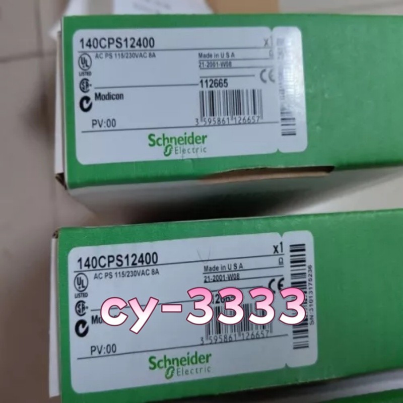 Schneider Electric Modicon 140CPS12400 New in Box Factory Sealed