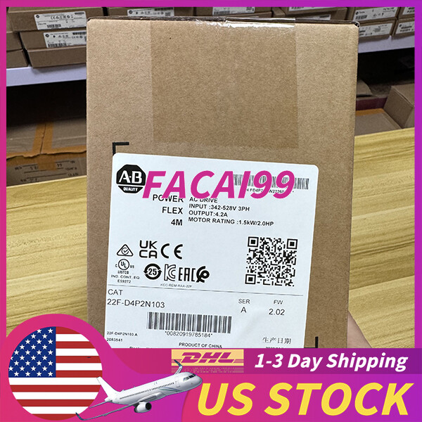 New Sealed Allen Bradley 22F-D4P2N103 A PowerFlex 4M AC Drive Free Shipping
