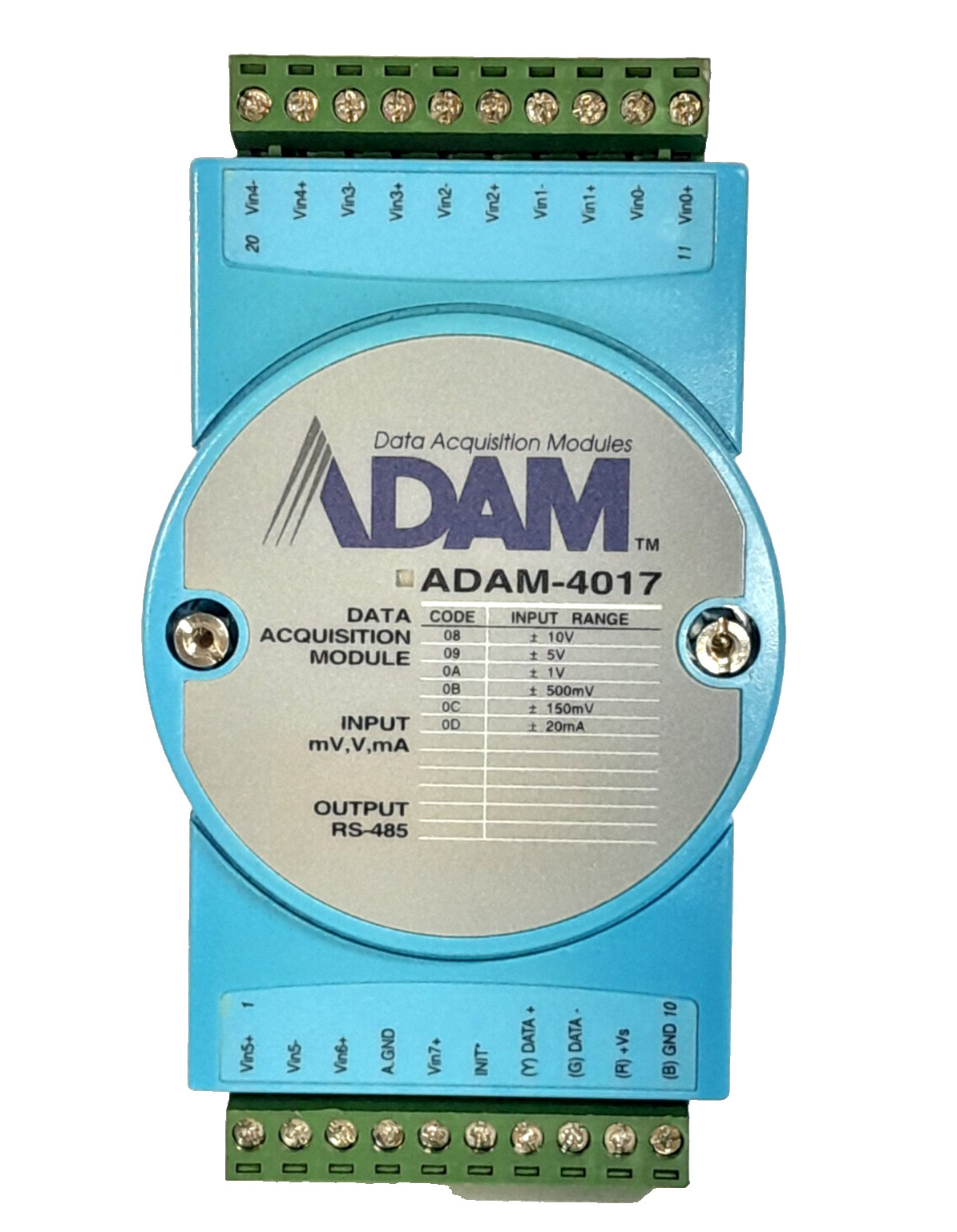 Advantech ADAM-4017 Relay Input Output Data Acquisition Module RS-485