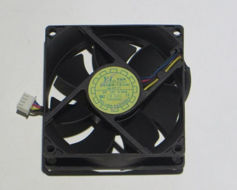 LOT OF 25 Oen YL FAN D80BH-12(HH) 12V 0.30A 3-wire 80MM CASE FAN 8″ cable