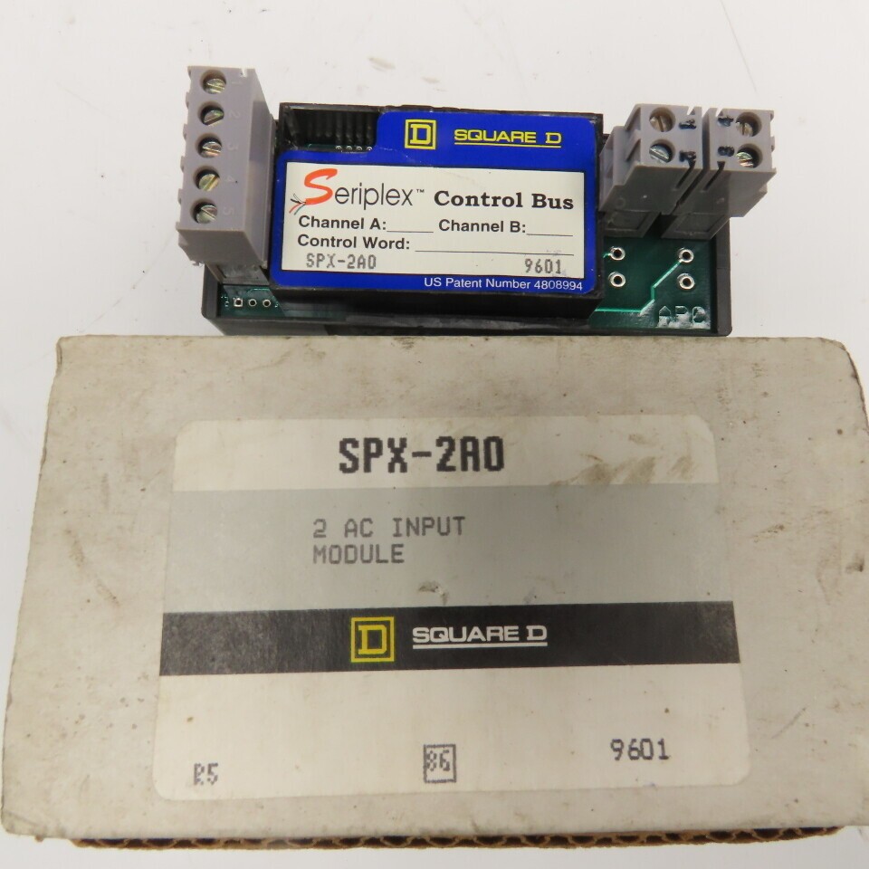 Square D SPX-2A0 Seriplex 2 Channel Control Bus Discrete Input Module