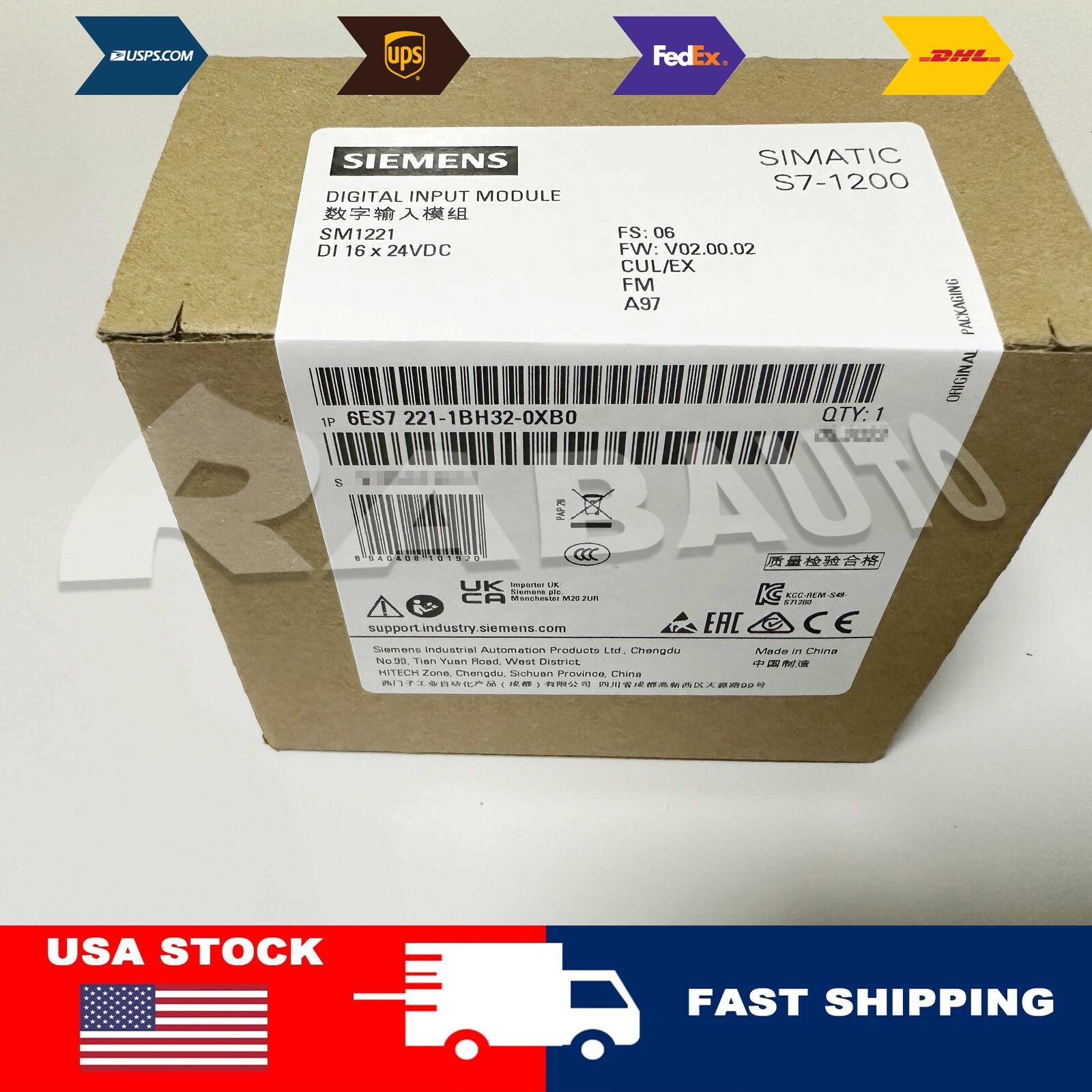 New Siemens 6ES7221-1BH32-0XB0 6ES7 221-1BH32-0XB0 S7-1200 Digital input SM 1221