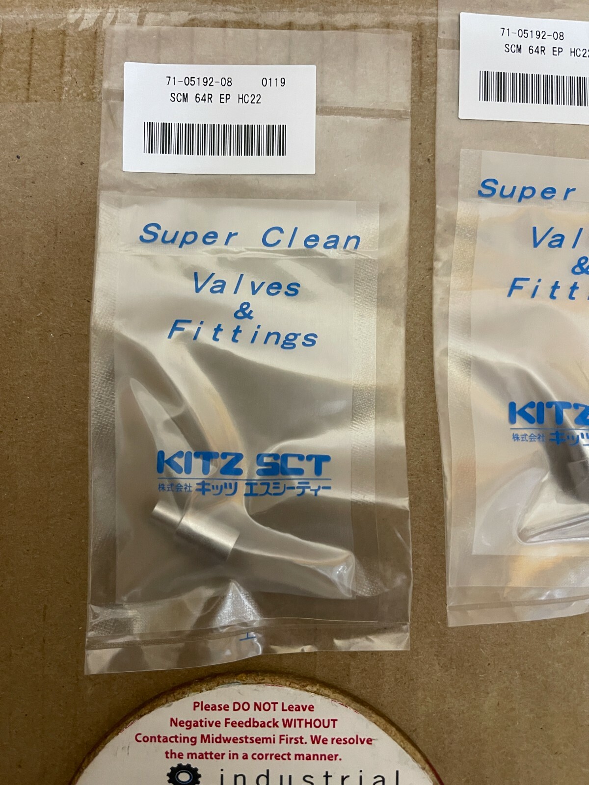 NEW LOT 10 KITZ SCT 71-05192-08 0119 SCM-64R-EP-HC22 SUPER CLEAN VALVE FITTING