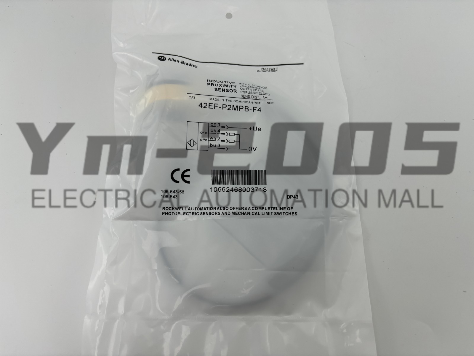 1PCS New For Allen Bradley 42EF-P2MPB-F4 Photoelectric switch Fast delivery