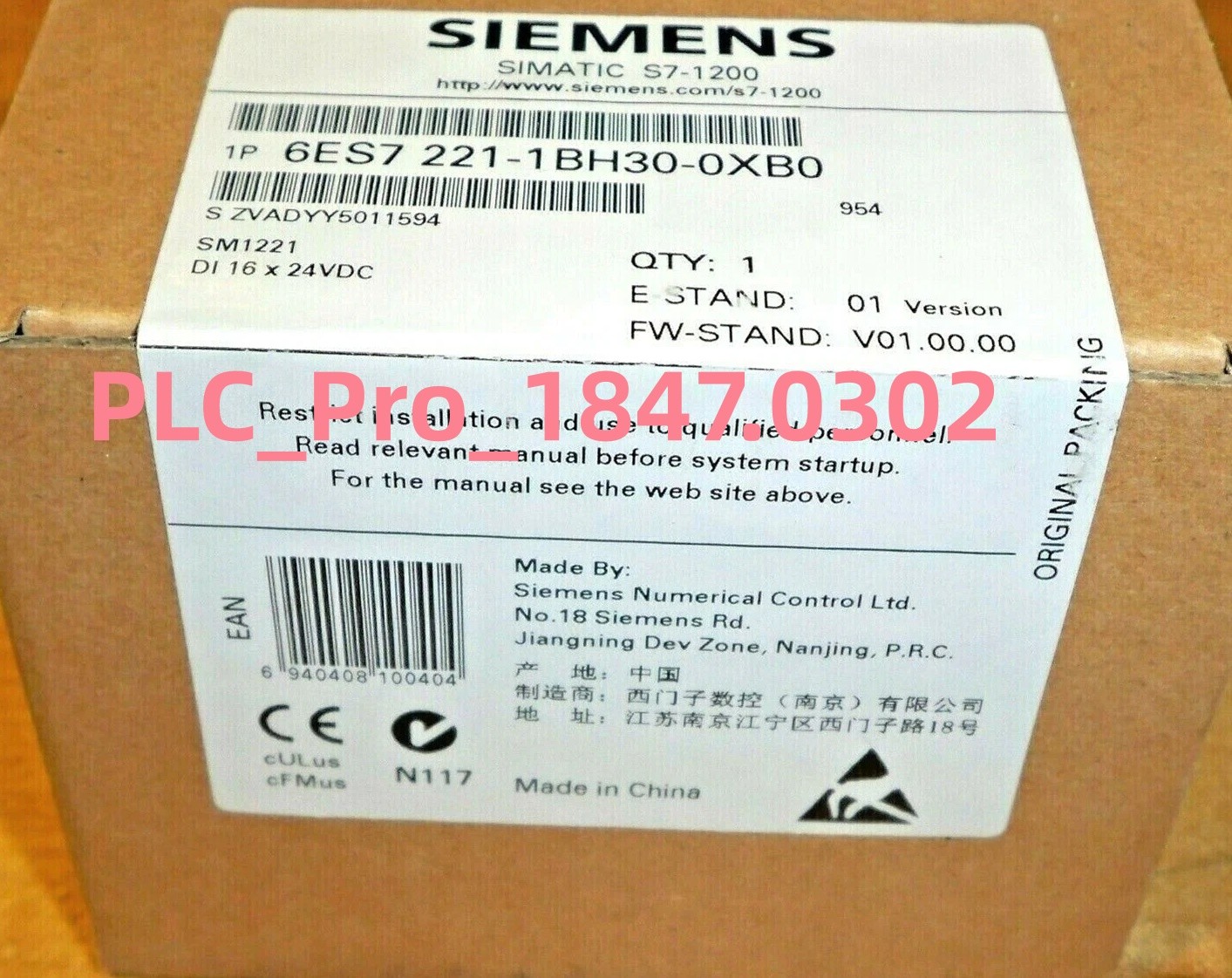 6ES7221-1BH30-0XB0 1PCS Brand New SIEMENS 6ES7 221-1BH30-0XB0 Module Fast ship