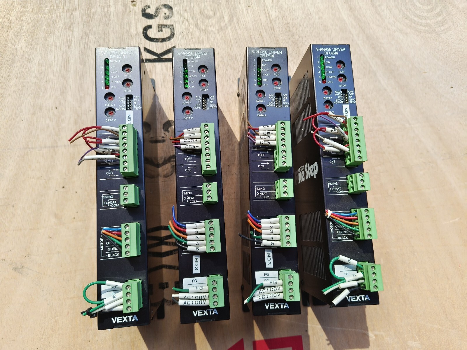 1PC USED second-hand Dongfang Electric VEXTA DFU1514 5-phase driver guarantee