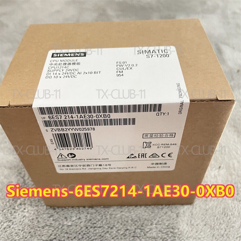 Siemens-6ES7214-1AE30-0XB0 NEW CPU S7-1200 CPU 1214C