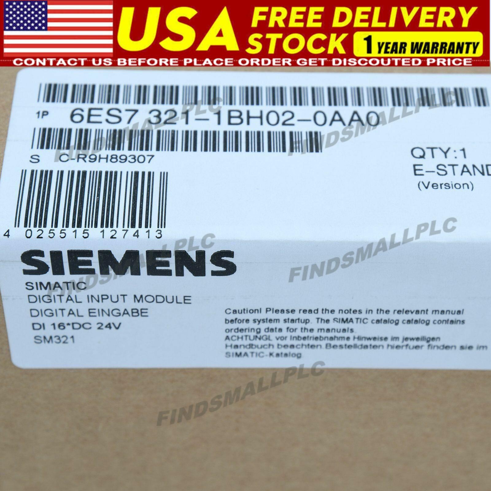 1pc New Siemens 6ES7 321-1BH02-0AA0 6ES7321-1BH02-0AA0 PLC module in box