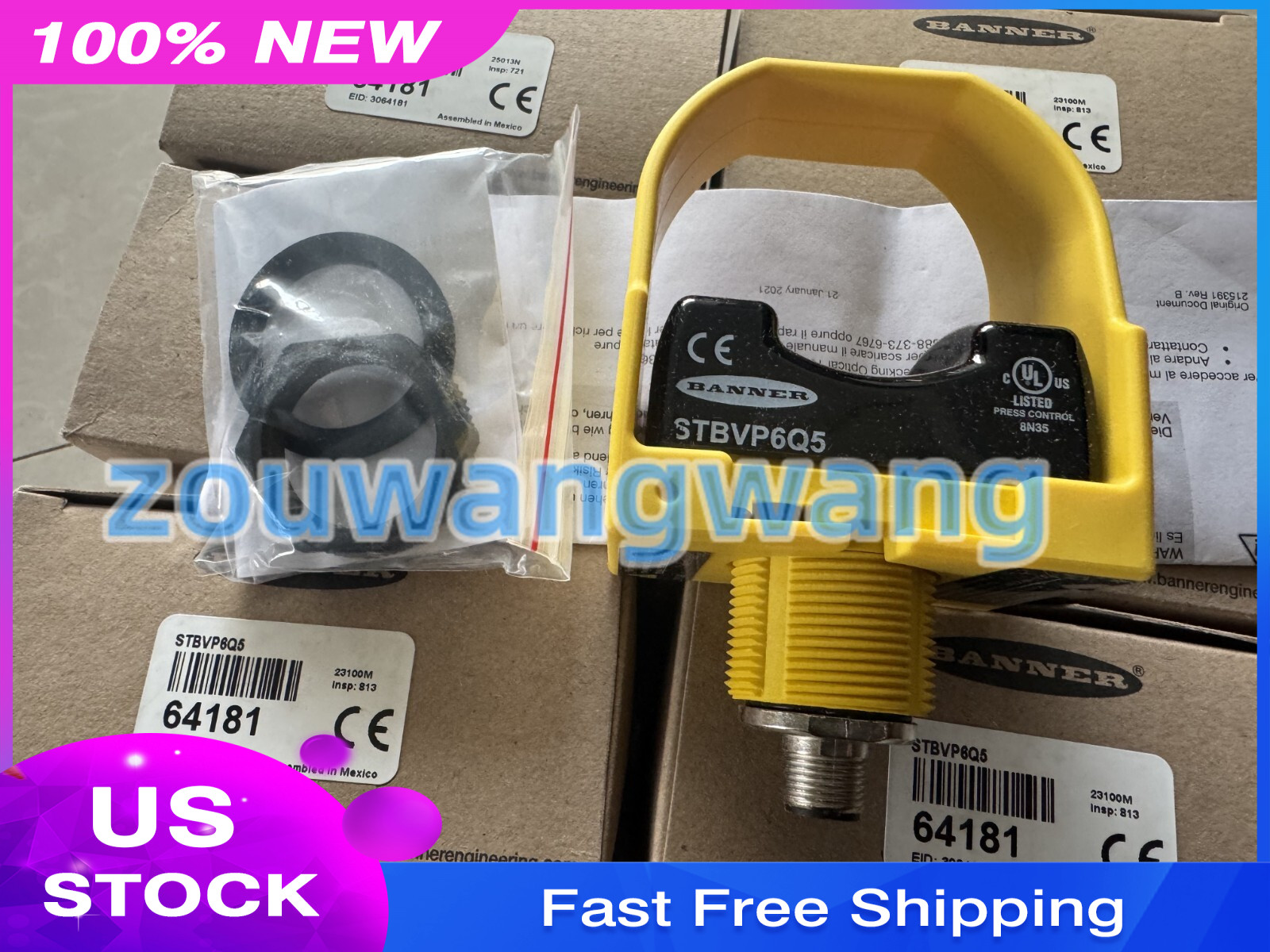 1PCS New Banner STBVP6Q5 64181 Self-check touch button Fast delivery #Z