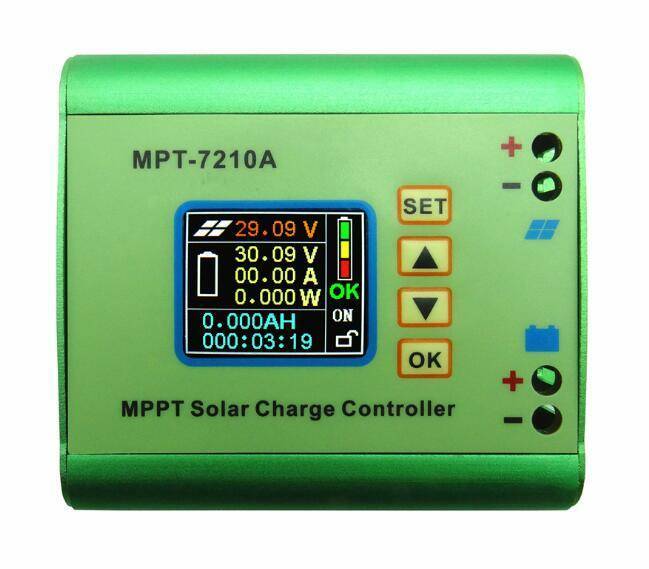 24V/36V/48V/60V/72V LCD MPPT 7210A Solar Regulator Charge Controller DC-DC Boost