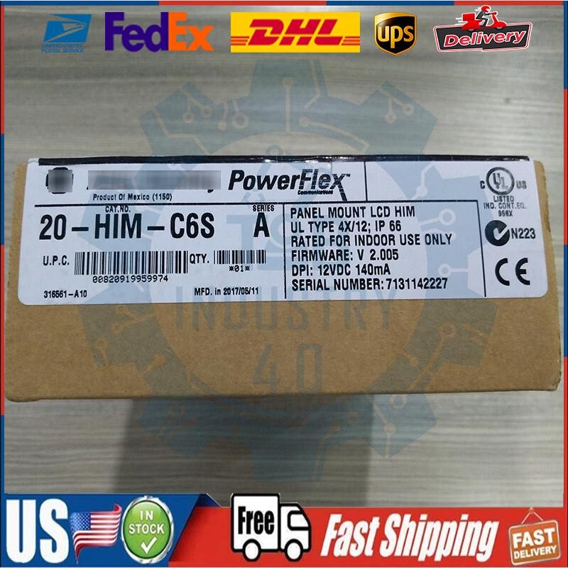20-HIM-C6S Panel Mount LCD Motor Control 20HIMC6S New Allen-Bradley US Free Tax