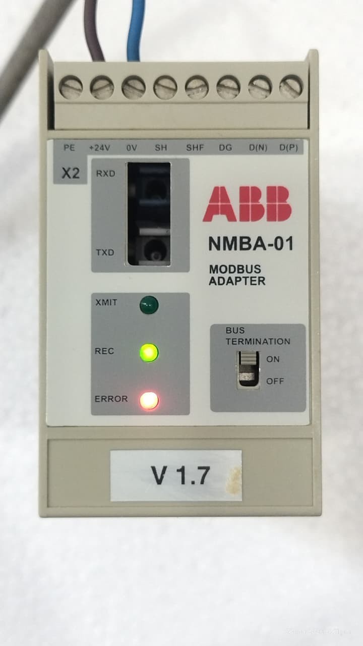 ABB NMBA-01 SW version 1.7 Modbus Adapter Module code : 58916102 Revision H
