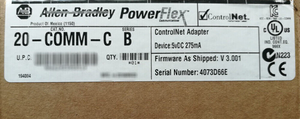 20-COMM-C SER B AB CONTROLNET TO DPI ADAPTER 20COMMC New FACTORY SEALED #HT