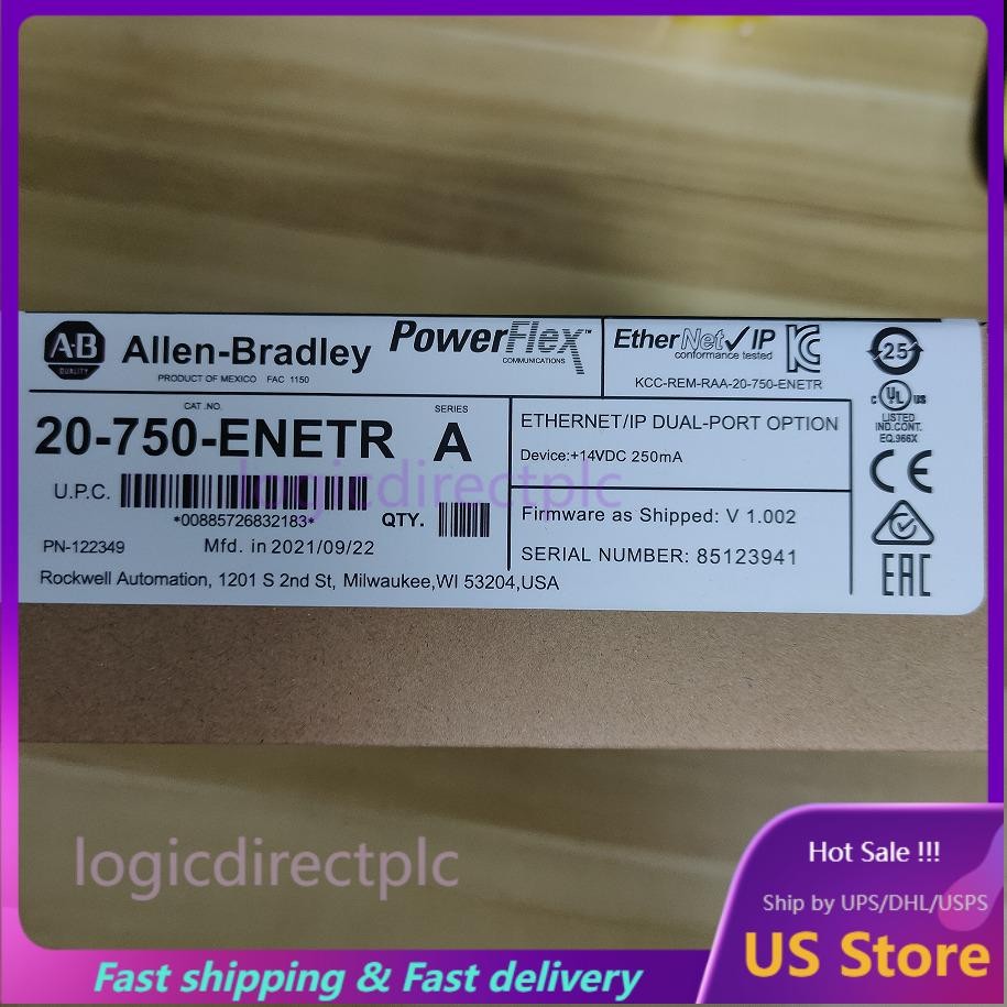 Factory Sealed Allen-Bradley 20-750-ENETR 750 2-P ENet/IP Module AB US Free Tax