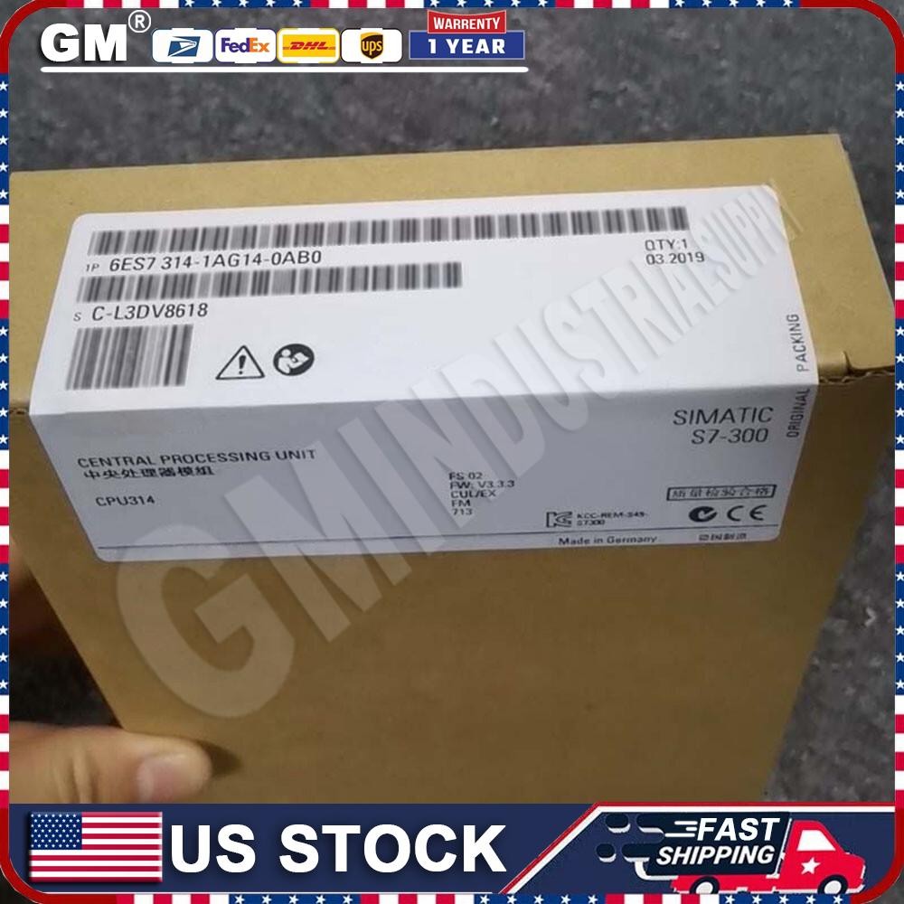 For Siemens 6ES7314-1AG14-0AB0 6ES7 314-1AG14-0AB0 CPU Module in Box