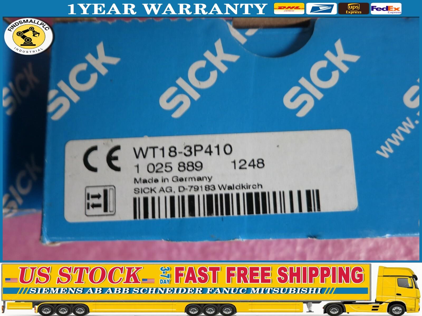 SICK WT18-3P410 Photoelectric Sensor New One WT183P410 Expedited Shipping