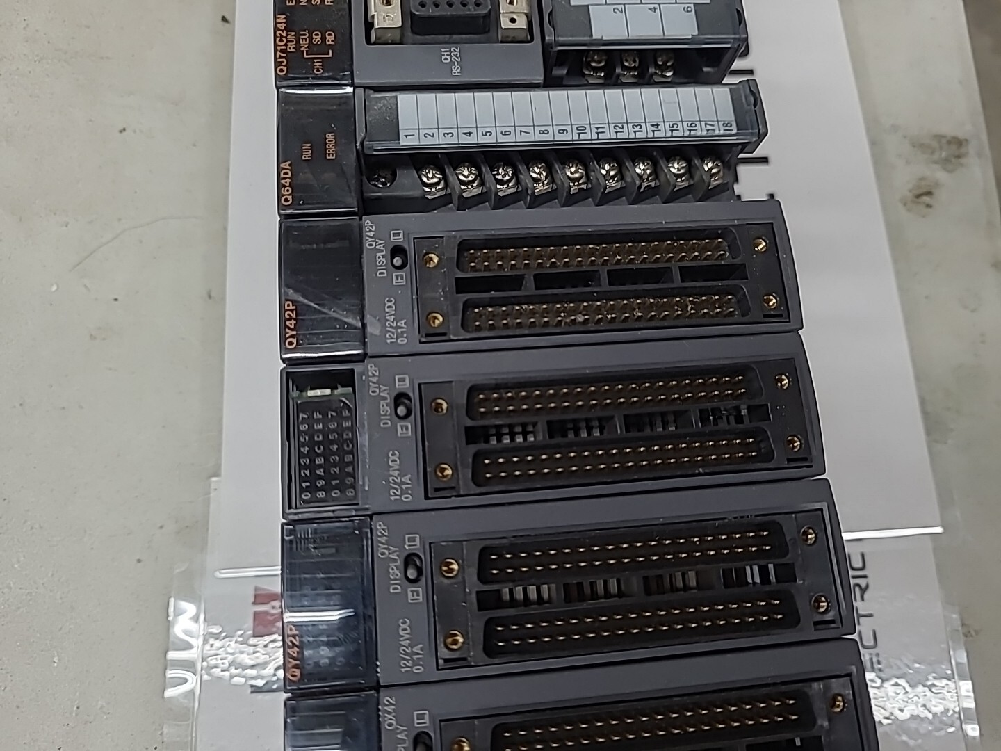 MITSUBISHI CPU MODULE Q312B BASE Q62P POWER SUPPLY Q02HCPU