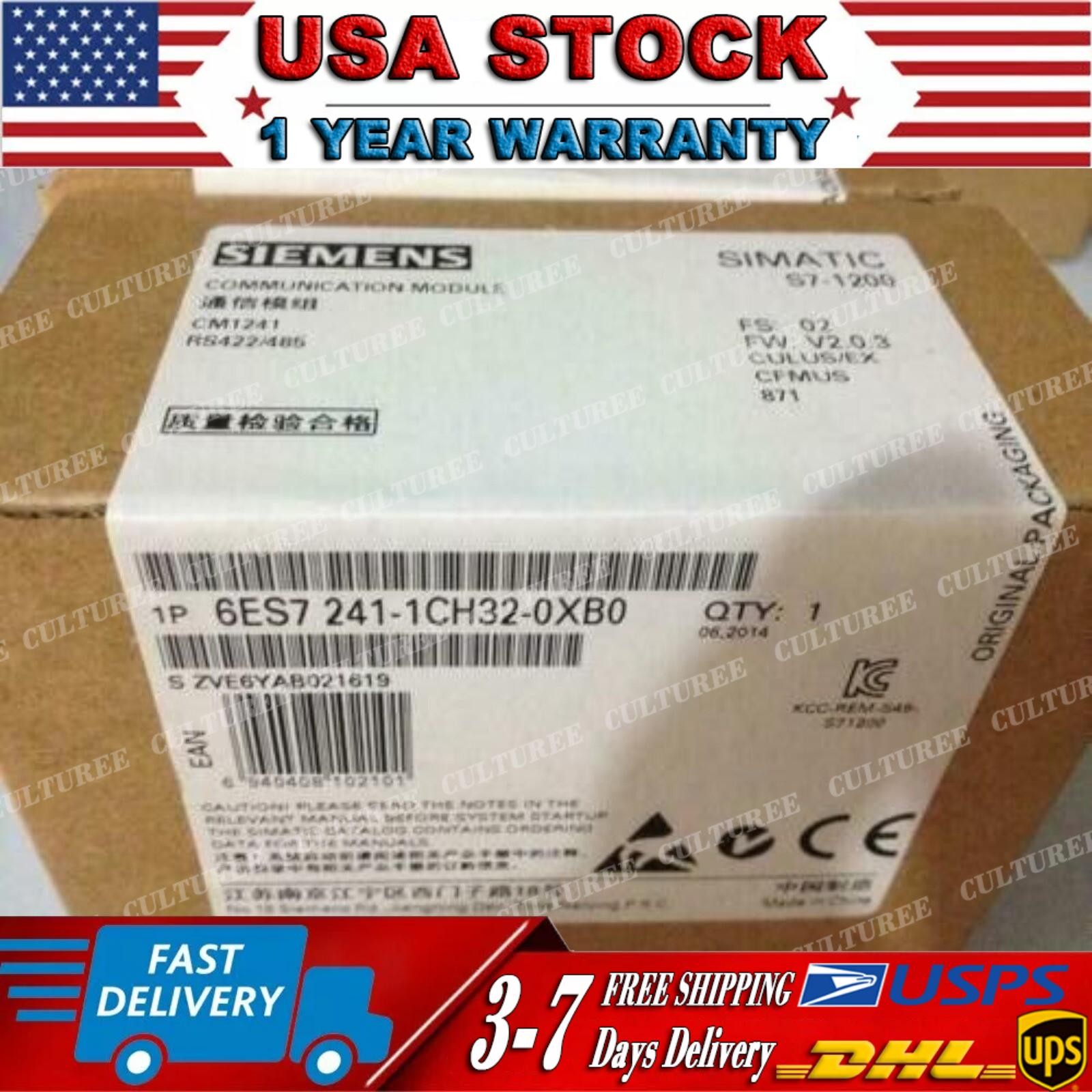 New Siemens 6ES7241-1CH32-0XB0 SIMATIC S7-1200 CM 1241 6ES7 241-1CH32-0XB0