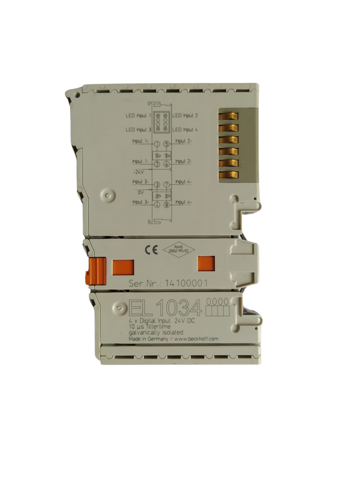 EL1034 BECKHOFF 4-channel digital input module . Shipping DHL