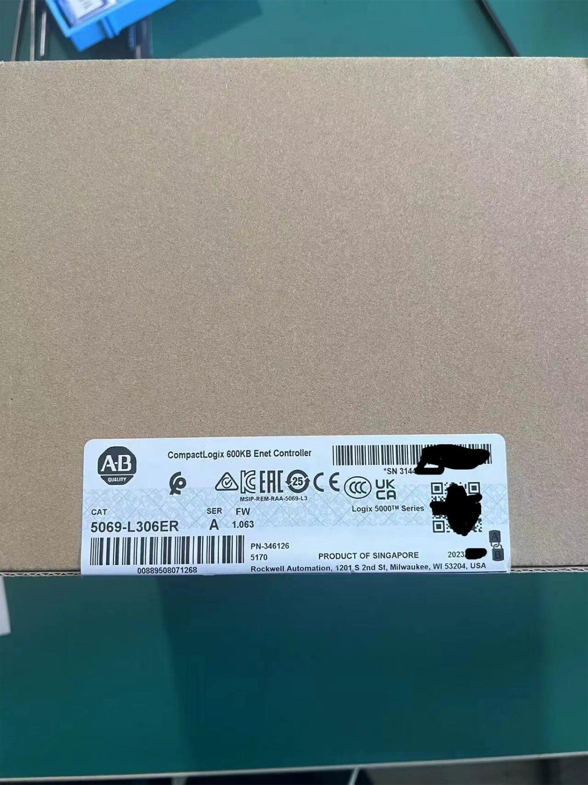 5069-L306ER /A CompactLogix 5380 Controller 600KB Enet Processors New Sealed CPU