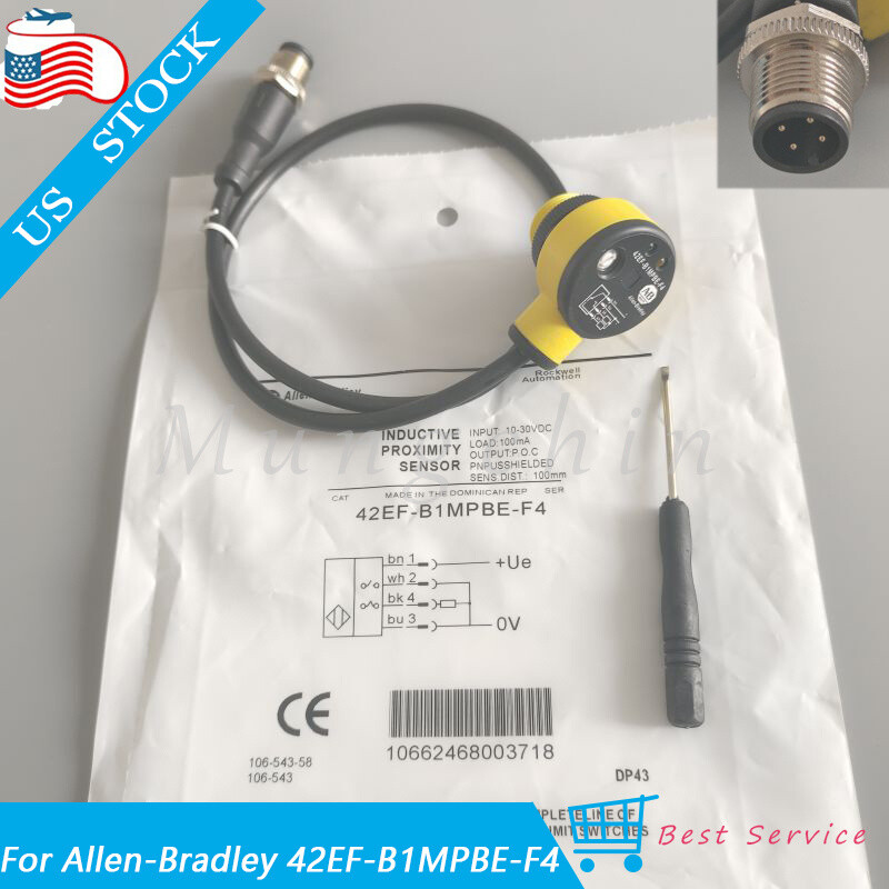 10-30VDC 100mA Photoelectric Switch Sensor For Allen Bradley 42EF-B1MPBE-F4