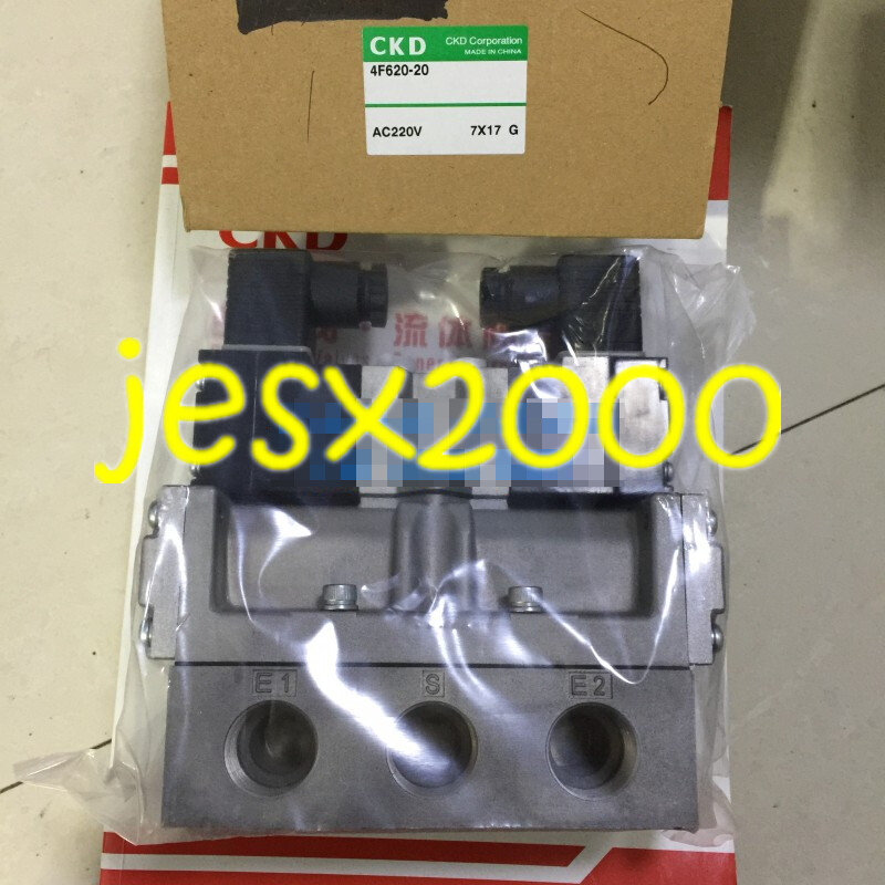 1PC NEW CKD Pilot operated 5-way valve 4F620-20-AC220V #CL