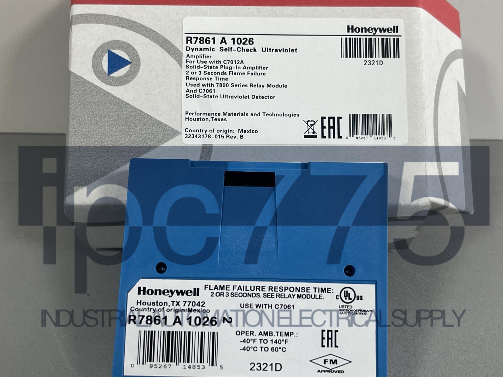 New Genuine HONEYWELL R7861A1026 Ultraviolet Flame Amplifier In Box