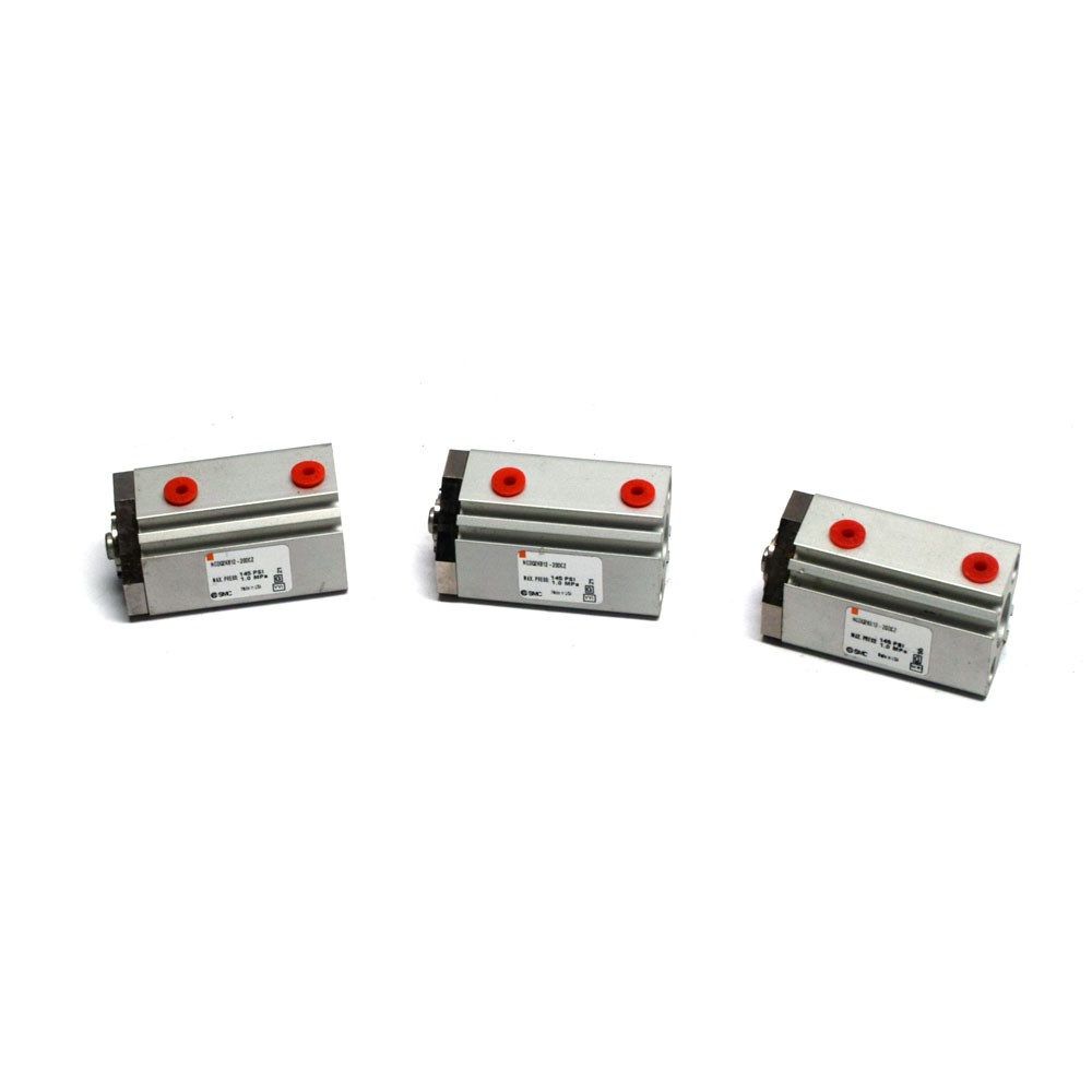 (Lot of 3) NEW SMC NCDQ2KB12-20DCZ Pneumatic Air Cylinders 12mm Bore 20mm Stroke