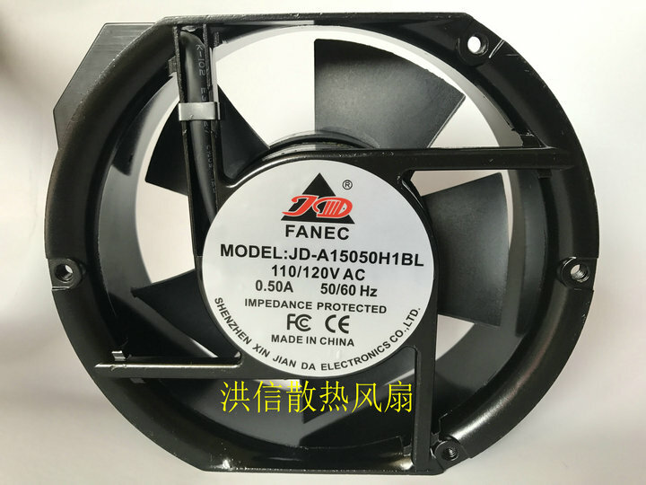 1pcs JD-A15050H1BL 110/120V 0.50A 50/60HZ 172*51MM cooling fan