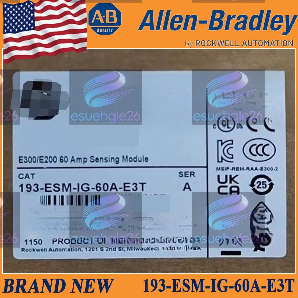 Factory Sealed New AB 193-ESM-IG-60A-E3T E300/E200 60 Amp Sensing Module