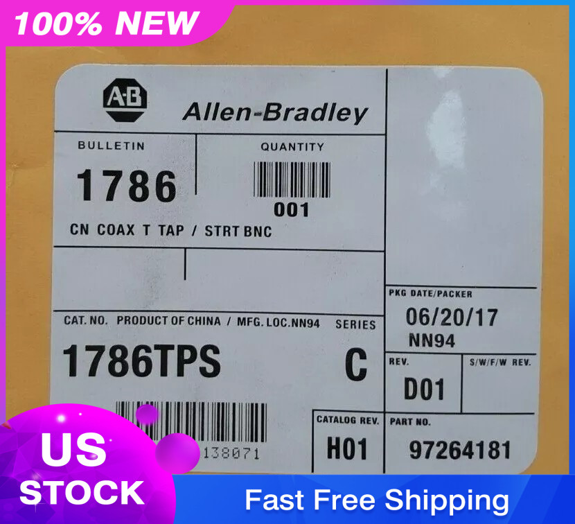 1786-TPS New AB Sealed ControlNet 1 m Coaxial Straight T-Tap 1786TPS US Free Tax