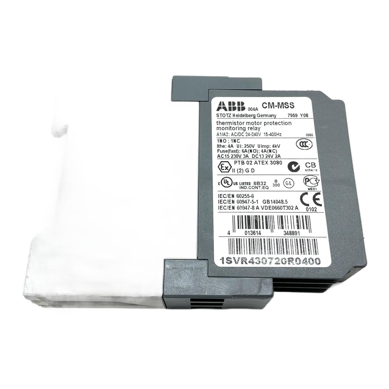 CM-MSS 1SVR430720R0400 ABB, ABB Thermistor Motor Protection Relay 24-240V AC/…