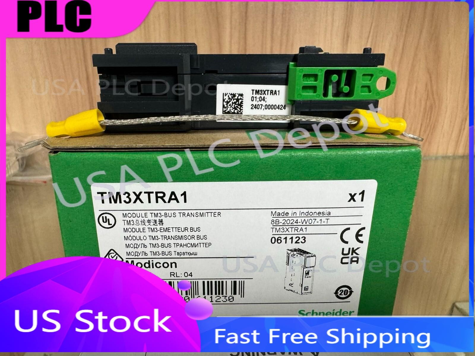For NEW Schneider Programmable Logic Controller Module TM3XTRA1 With box
